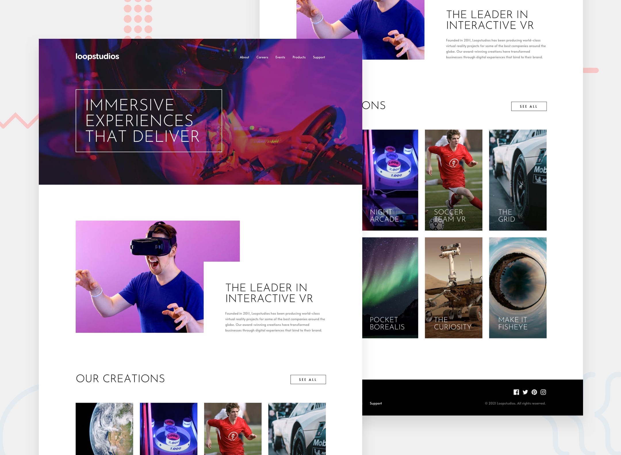Loopstudio Landing page